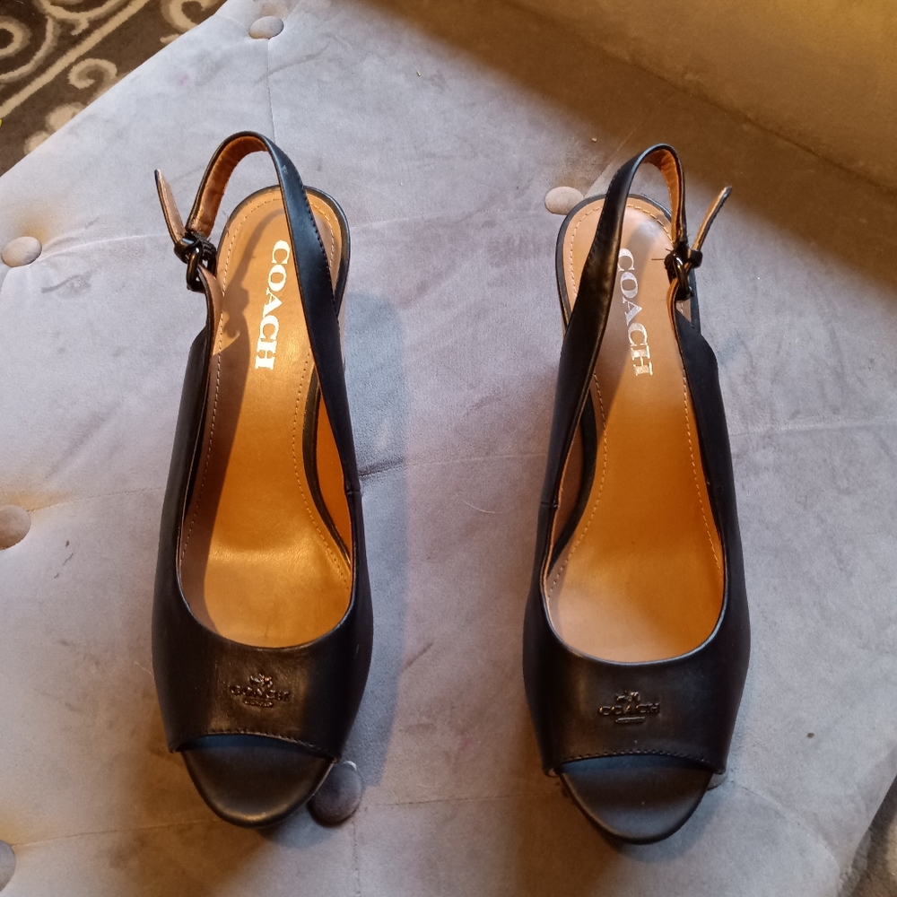 Coach wedge shoes